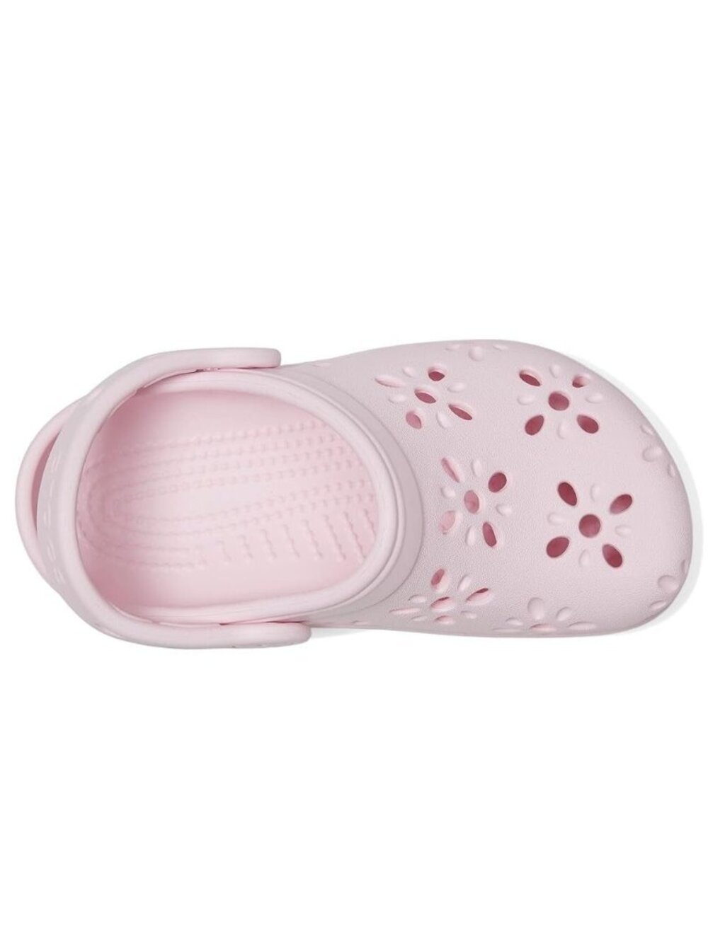 Crocs Kids Classic Clogs with Floral Cut Out Design (Toddler) Size c10 Pink Milk - Picture 2 of 6